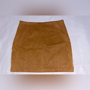 Pleather mini skirt